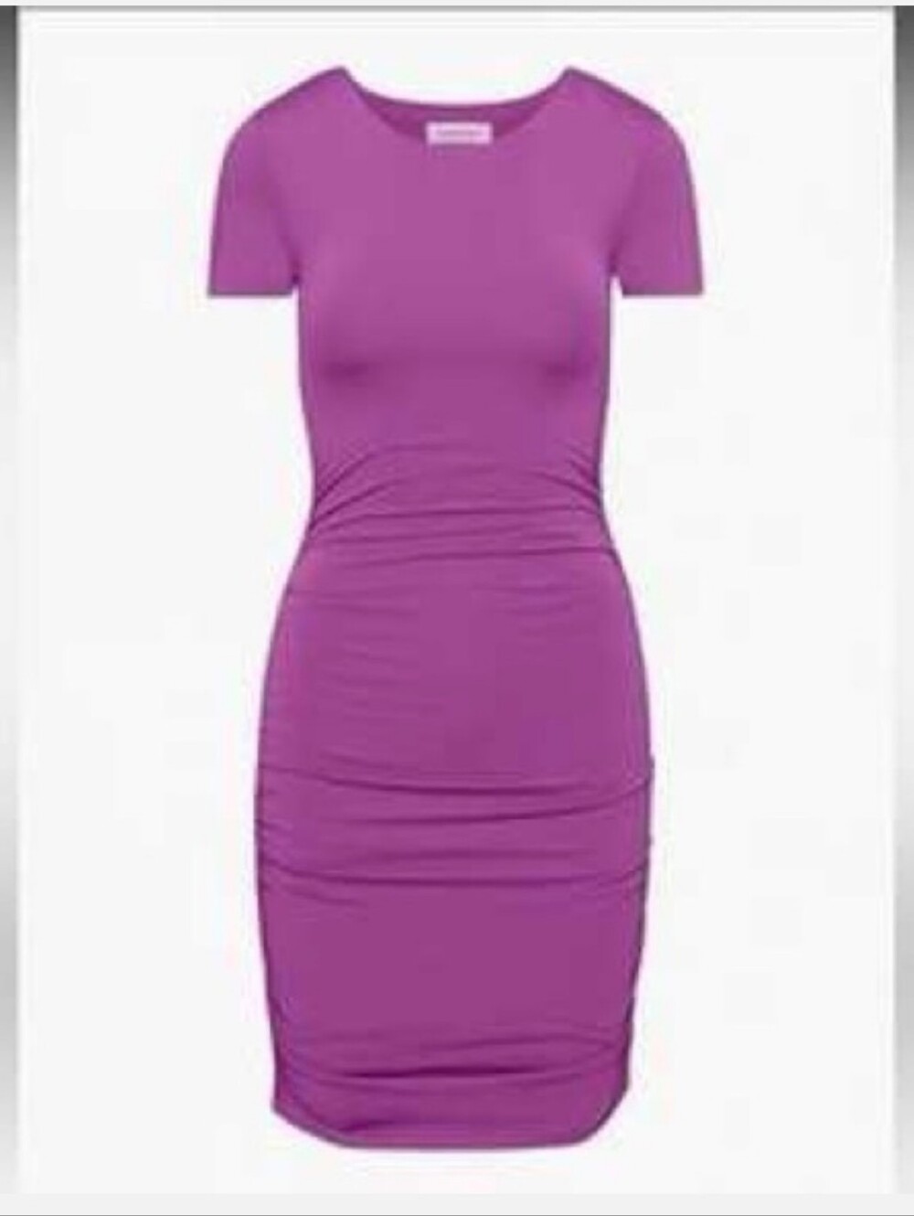 Babaton Aritzia Countour Ruched Purple Dress